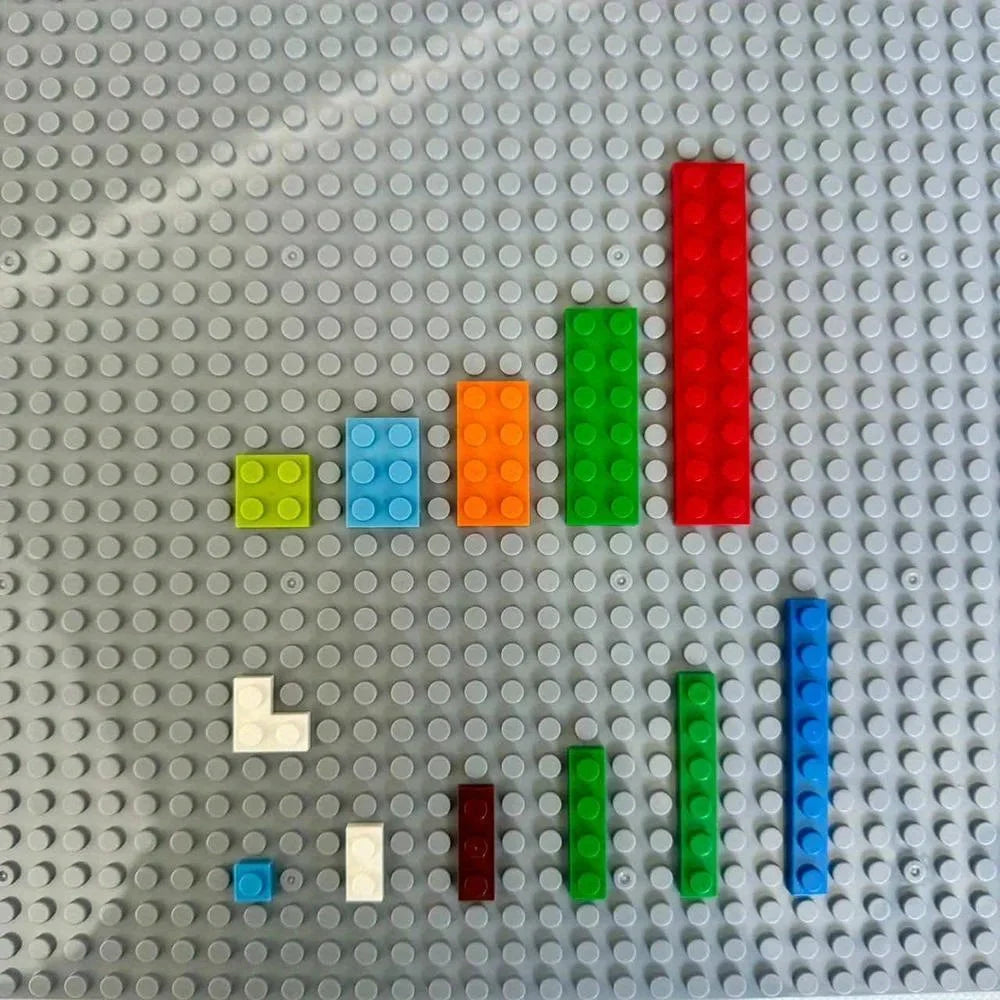 100PCS 12 Shapes Thin Plate Parts City Bulk Building Blocks Mixed Accessory Creative Bricks Compatible Brand 1x1 1x2 1x4 Dots