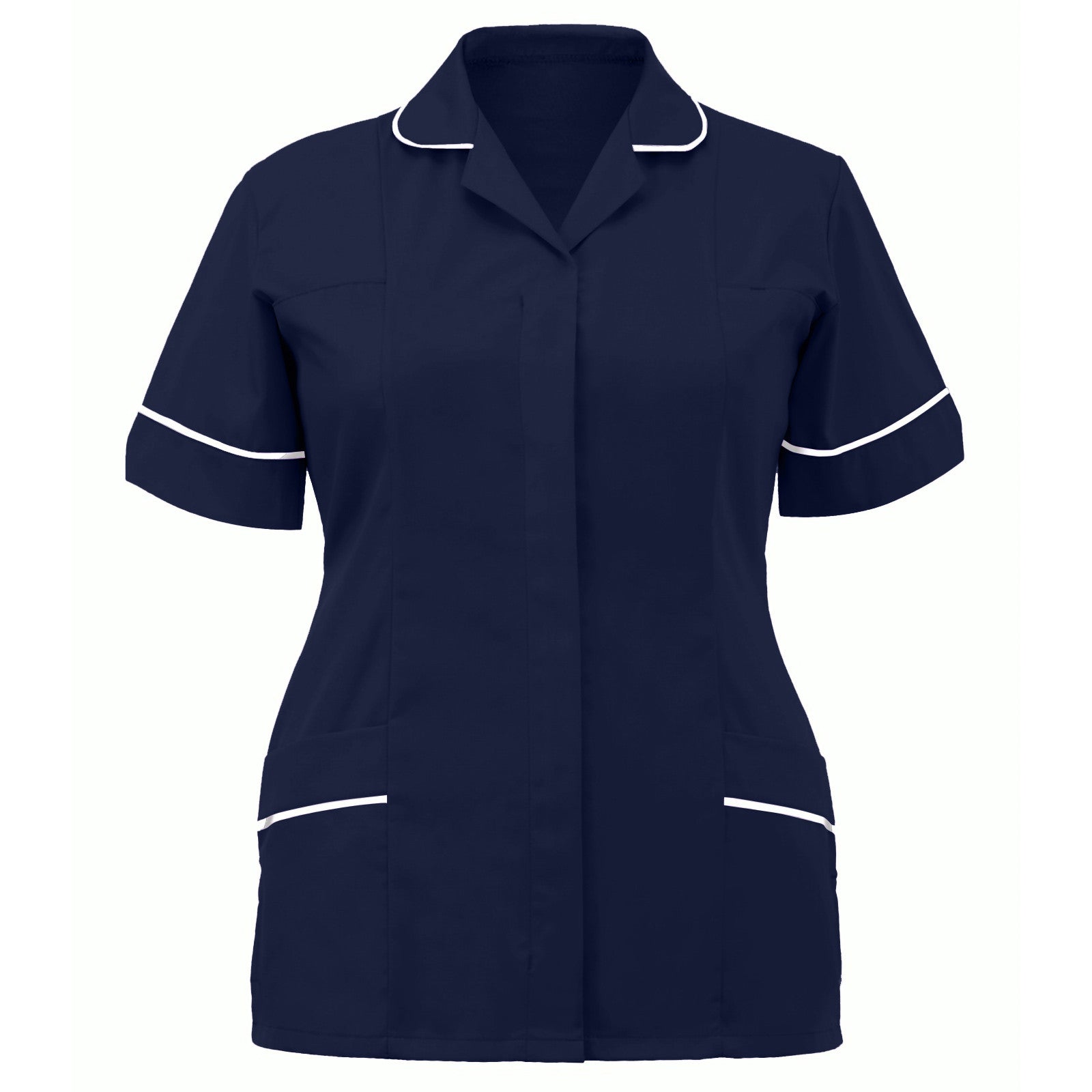 Women Nurses Uniform Clinic Care Clothing T-Shirt Summer Ladies Lapel Short Sleeve Scrubs Tops Work Wear Nursing Uniforms