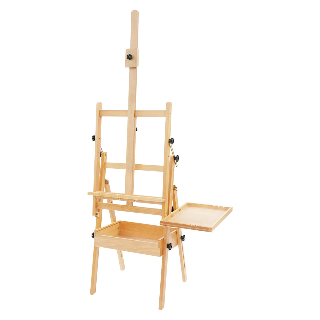 Foldable Easel Stand, with Storage Box and Tray, rfor Adults and Students