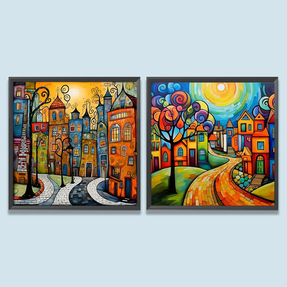 New 5D Diamond Painting Street Shops