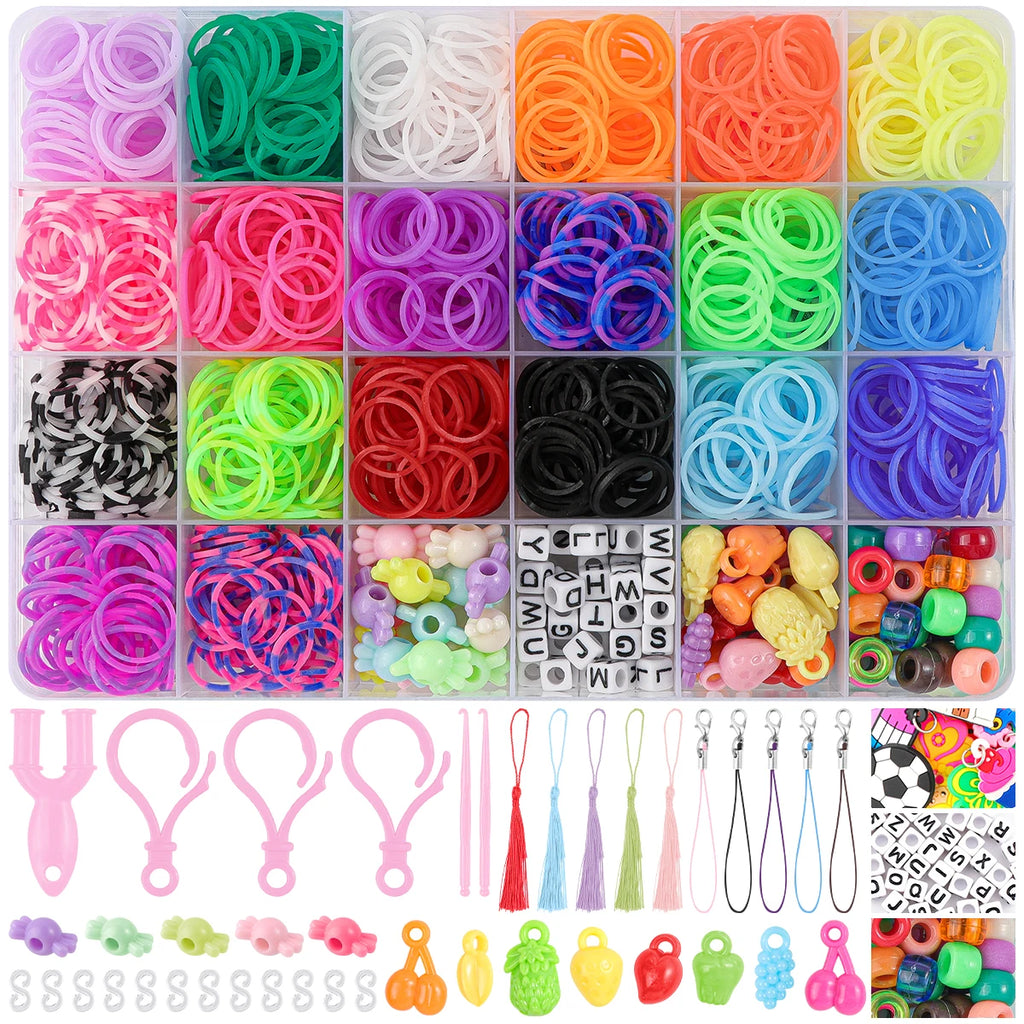 Creative rubber band Weaving Machine Kit - DIY colorful craft rubber band bracelets
