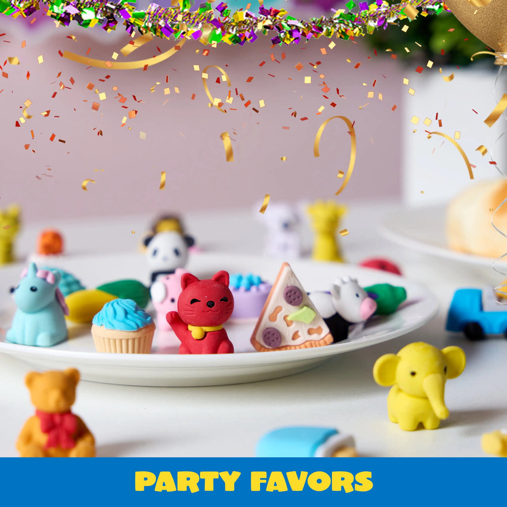 36 Pcs 3D Erasers Food Animals Erasers Bulk Fun & Cute Erasers for Pencil
