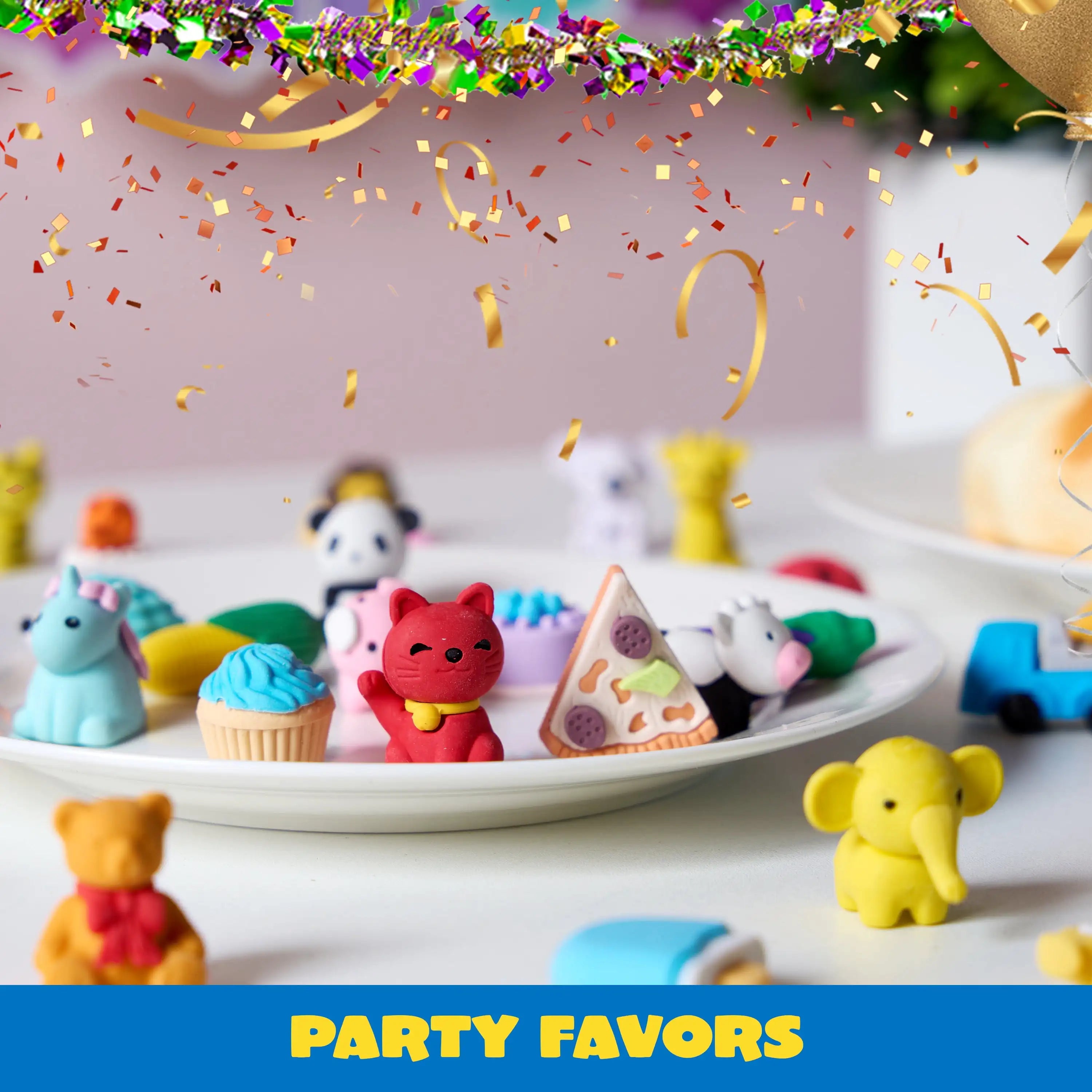 36 Pcs 3D Erasers Food Animals Erasers Bulk Fun & Cute Erasers for Pencil