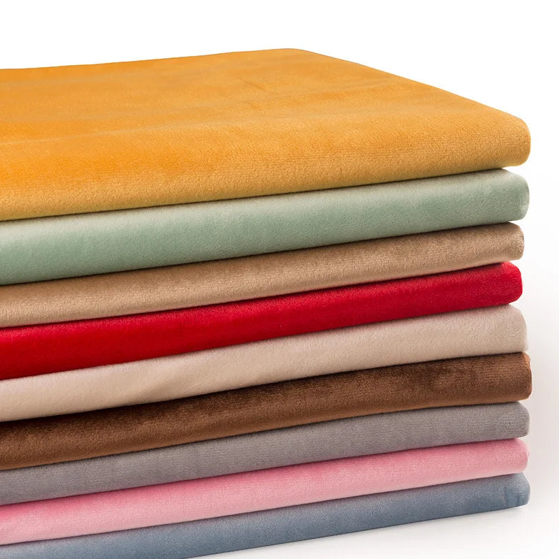 1/3/5M 14 Colors Velvet Fabric DIY For Sewing Home Textile Clothing