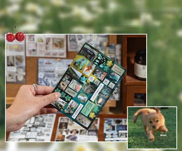 80pcs Vintage Die-Cut Sticker BookJunk Journals & DIY Crafting