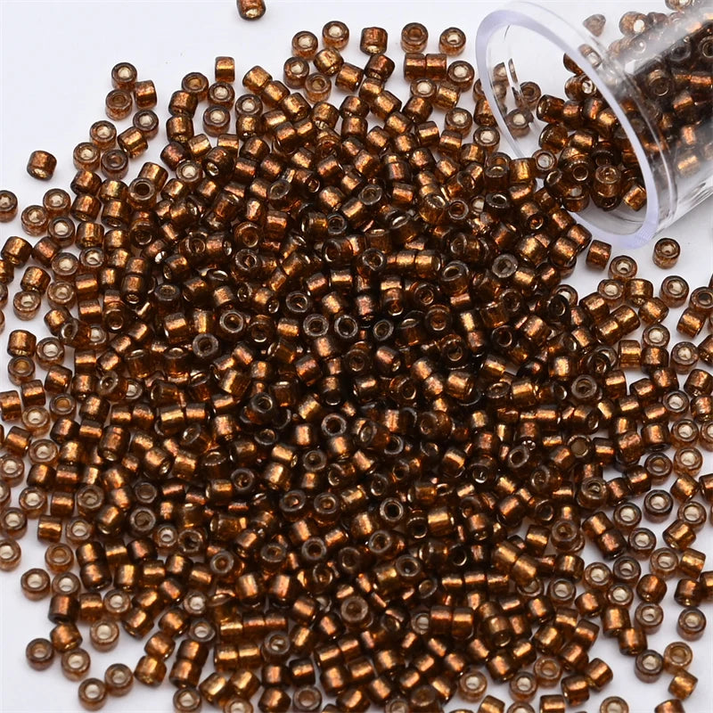 2mm Silver Colour Inside Mini, Beads Glass Craft Beads For DIY Art Craft