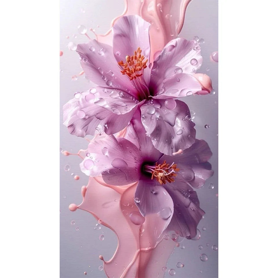 Diamond Painting Art DIY Beautiful Big Flower Diamond Mosaic Kit 5D Square Round Rhinestone Cross Stitch Home Wall Decor Gift