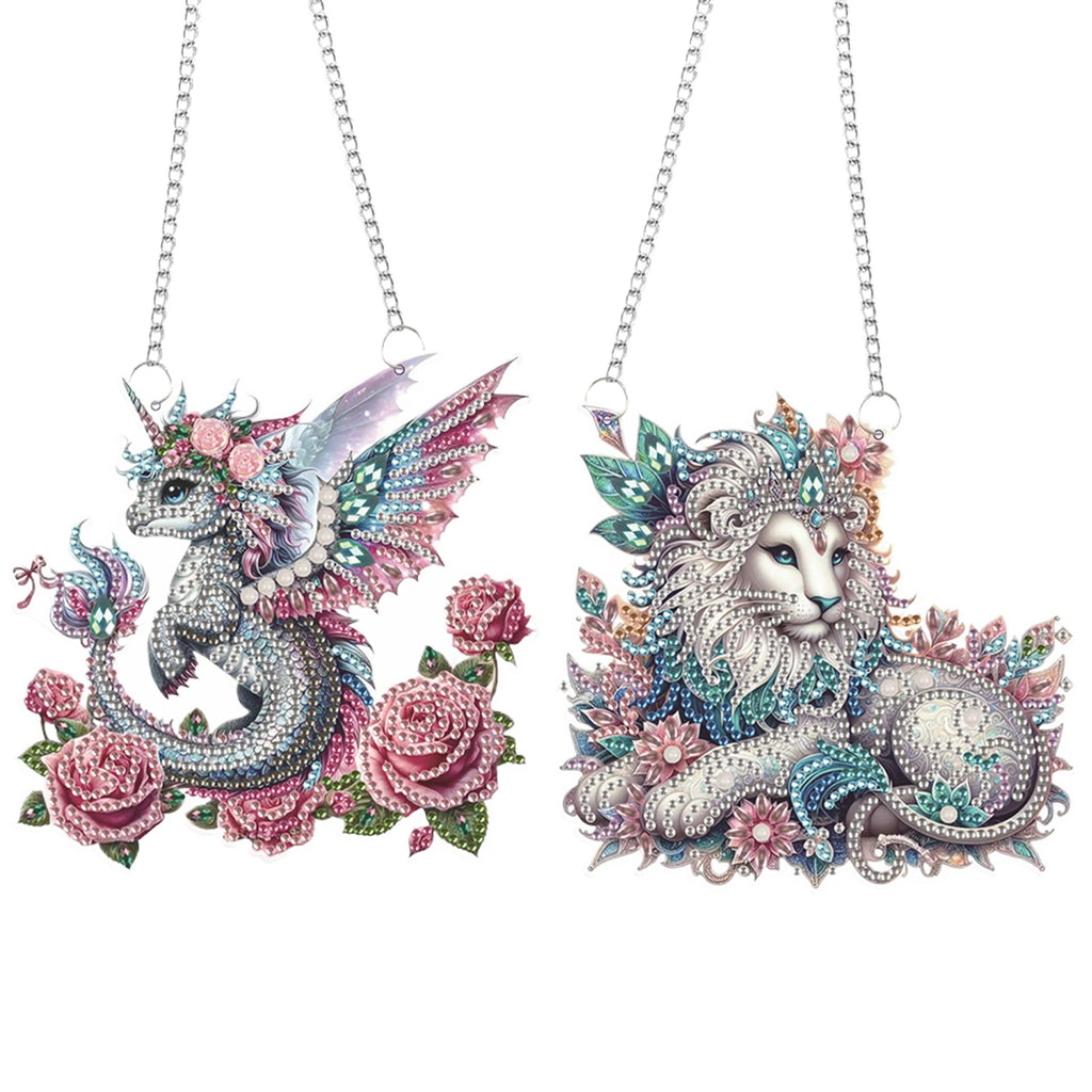 2Pccs Colorful Animal Diamond Painting Kit