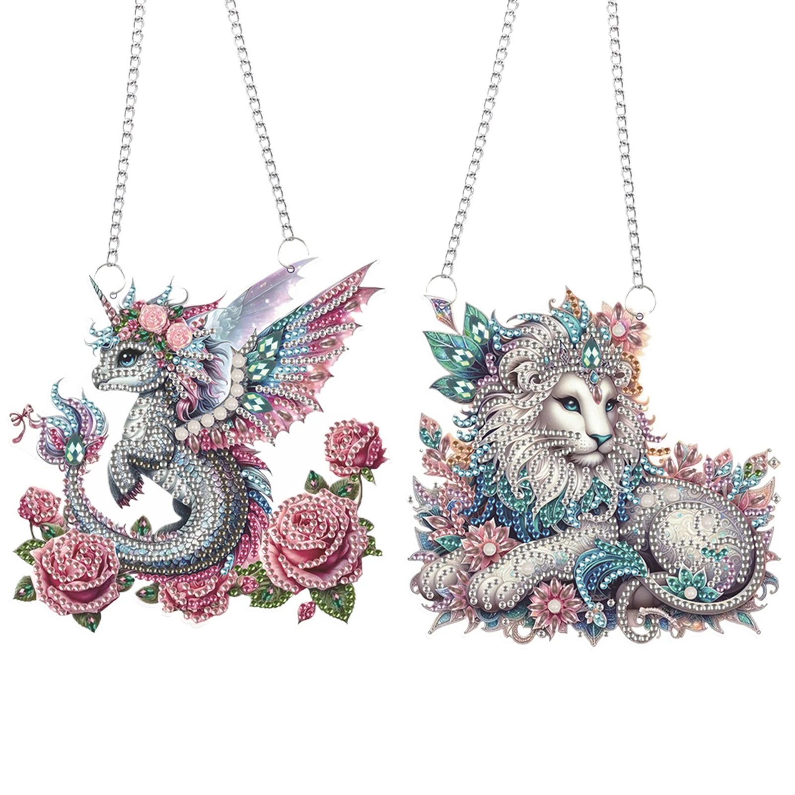 2Pccs Colorful Animal Diamond Painting Kit