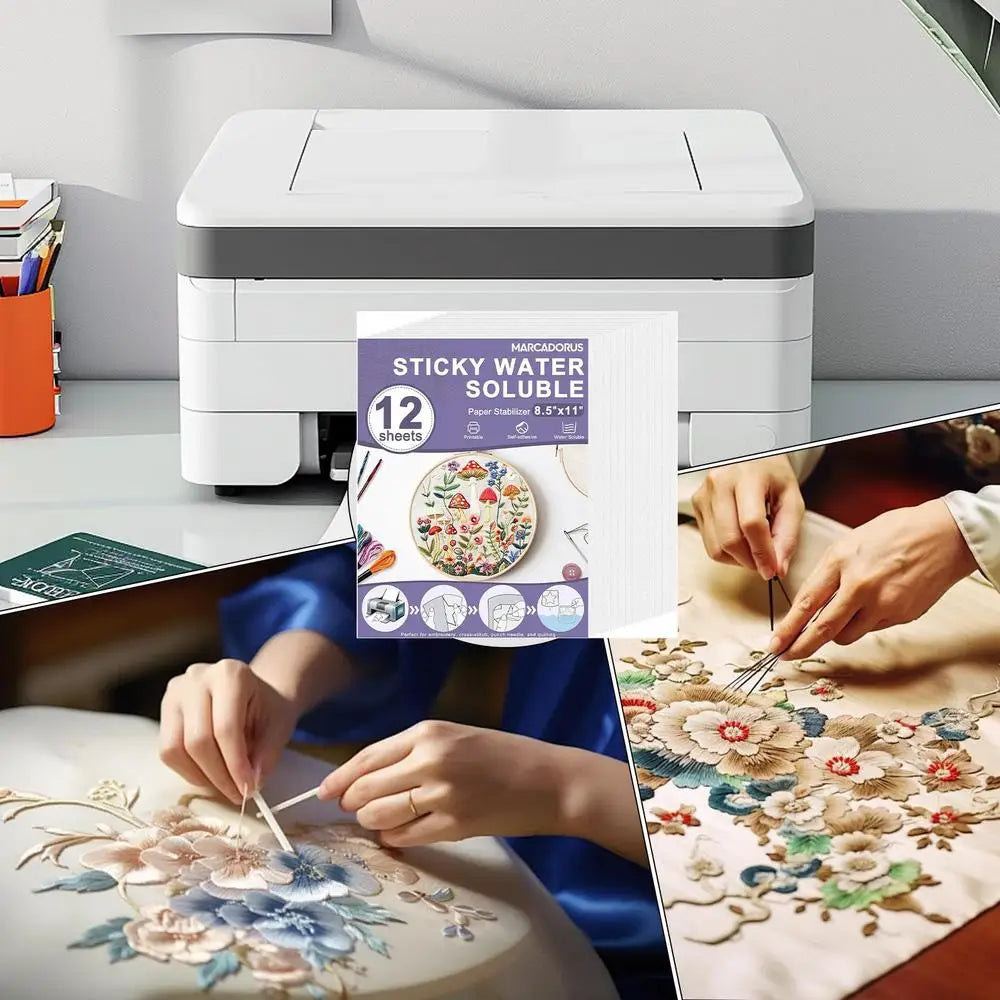 Water Soluble Embroidery Paper Printable Embroidery Transfer