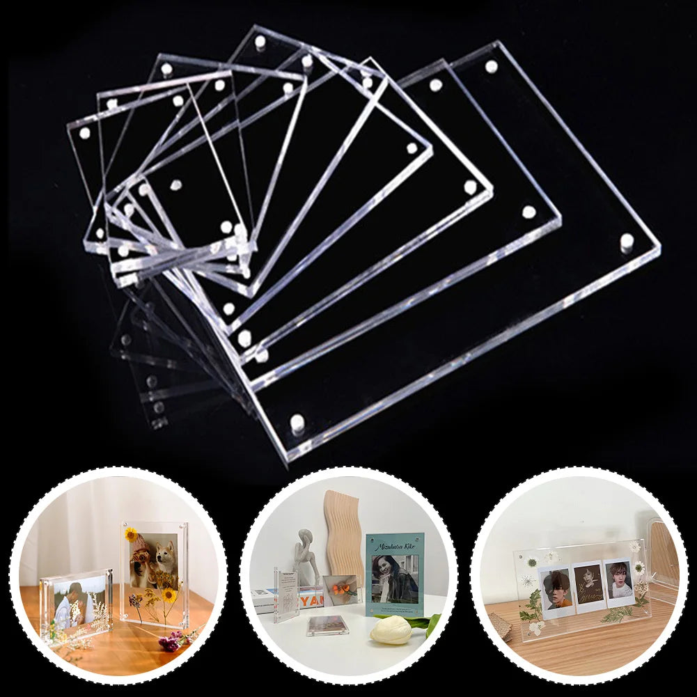 Photo Frame Transparent Acrylic Photo Frame Magnetic Poster Display