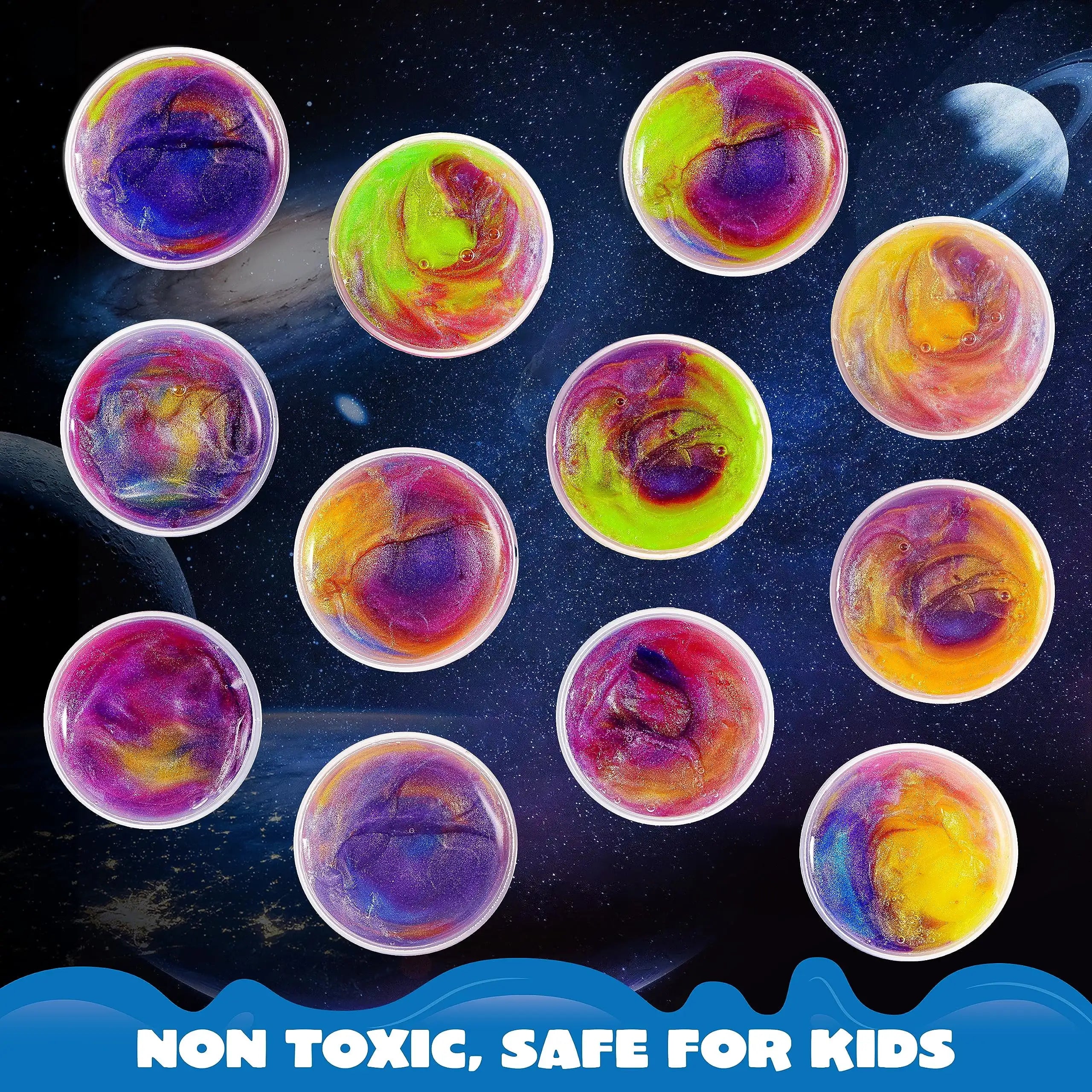36 Pcs Galaxy Slime Cup Party Favors