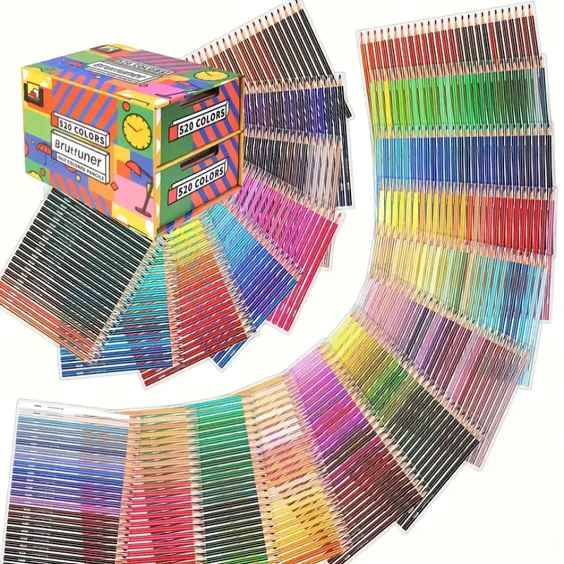 520 Professional Colored Pencils,Artists Soft Core,Ideal for Drawing Sketching Shading
