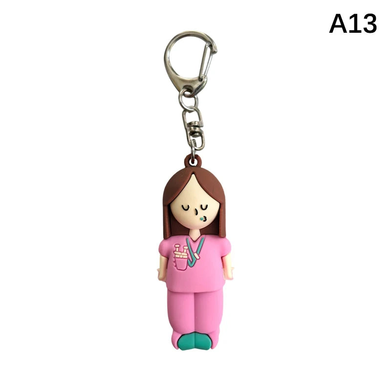 1PCS PVC Ampoule Bottle Opener Keychain Syringe-Shaped Cutter Nurse Doctor Aid Medication Vial Breaker Tool