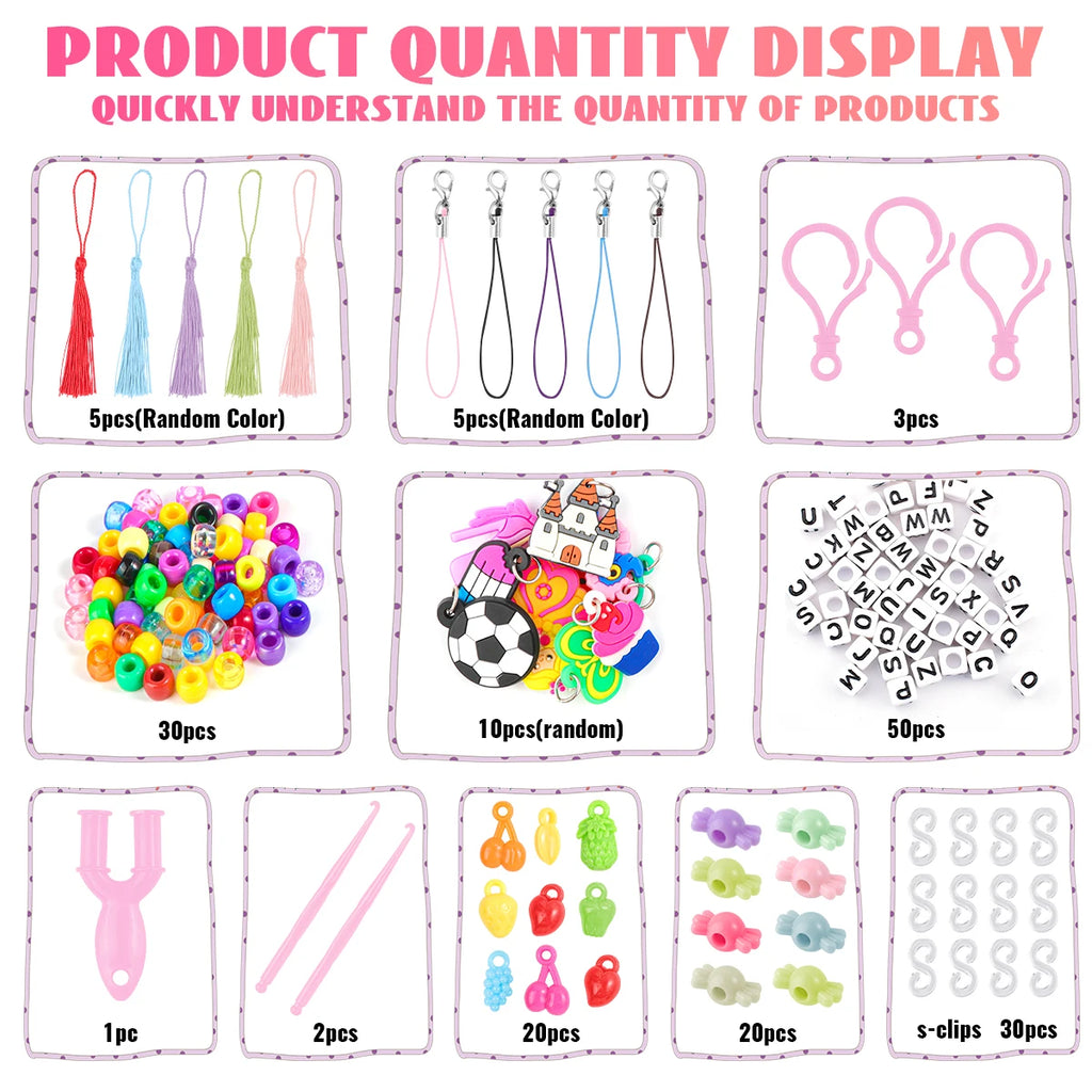 Creative rubber band Weaving Machine Kit - DIY colorful craft rubber band bracelets