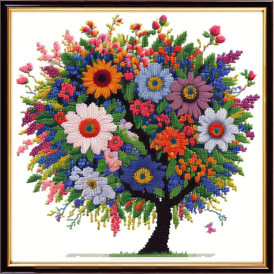 Stamped Cross Stitch Kits Embroidery kit for Beginners Adults