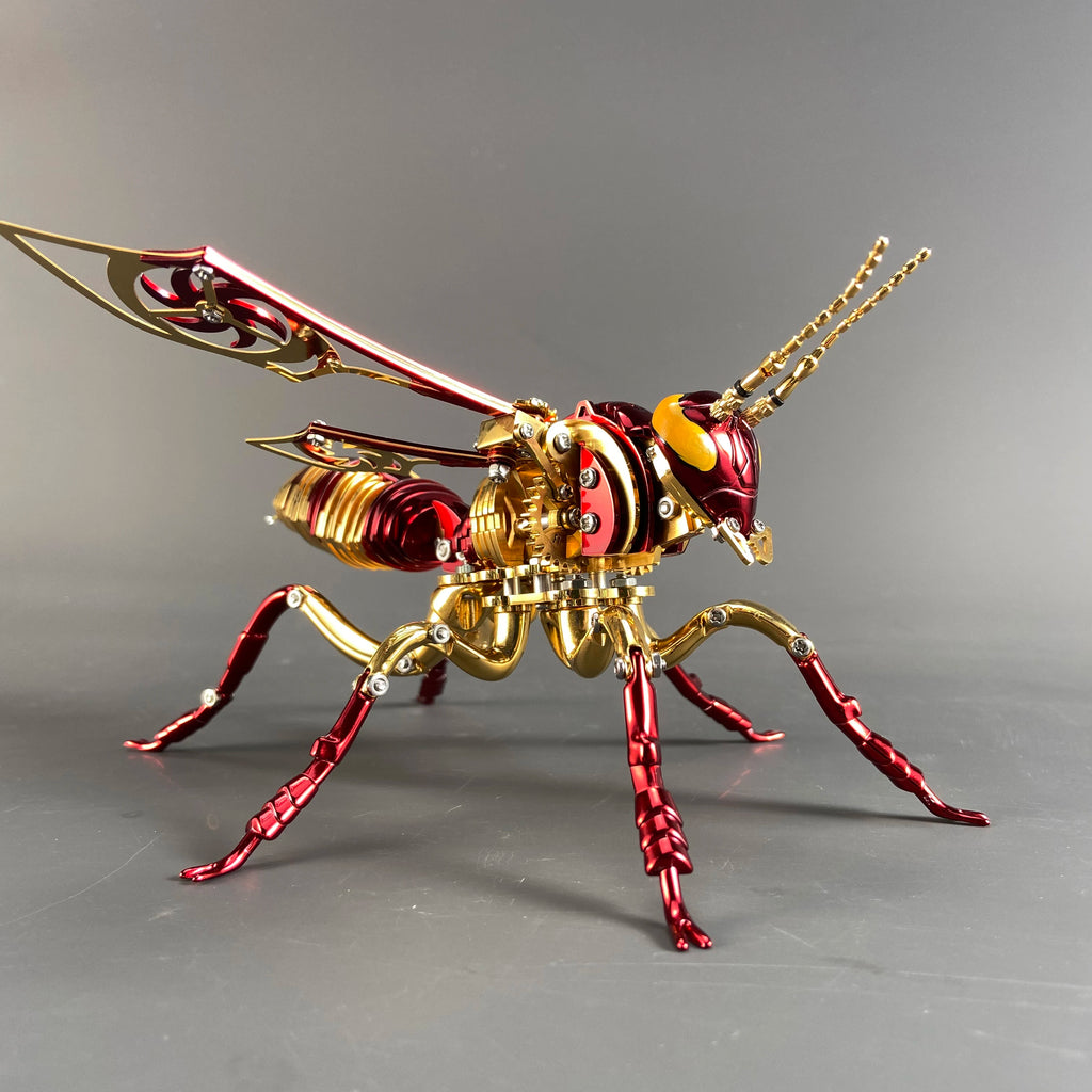 Large Wasp 3D Puzzle Metal Assembly Model Mechanical lnsect Toy for Boy Kids