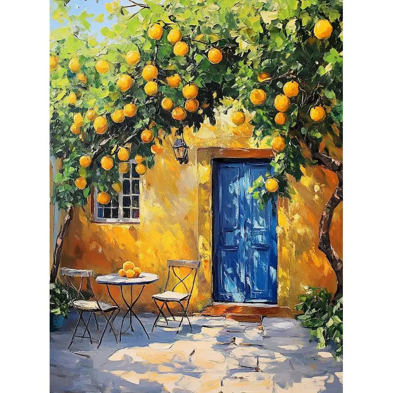 DIY Tree Diamond Painting Landscape Door Craft Kit Full Round Square Diamond Embroidery.