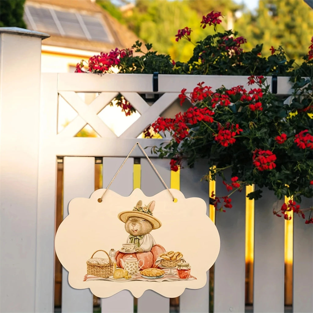 12PCS Unfinished Rectangle Hanging Signs Wood Slices