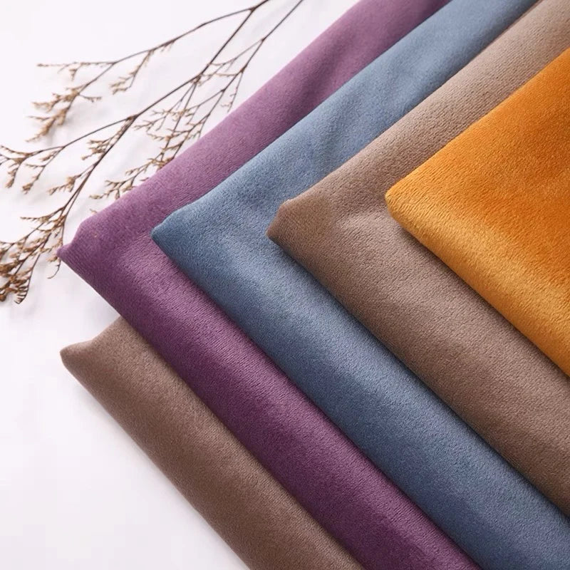 1/3/5M 14 Colors Velvet Fabric DIY For Sewing Home Textile Clothing