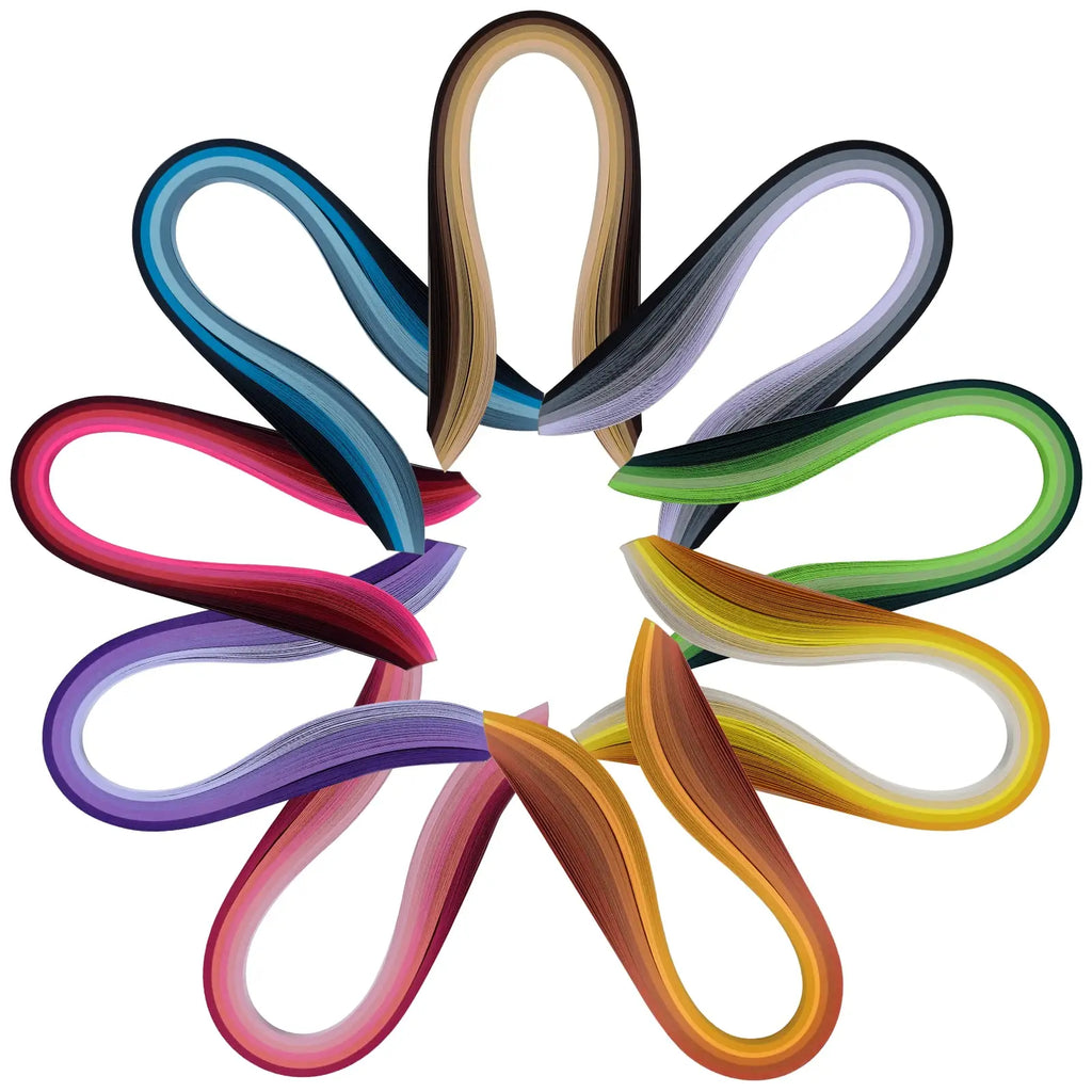 900 Strips Quilling Paper Set 39cm Mixed Color  Origami Quilling Tools