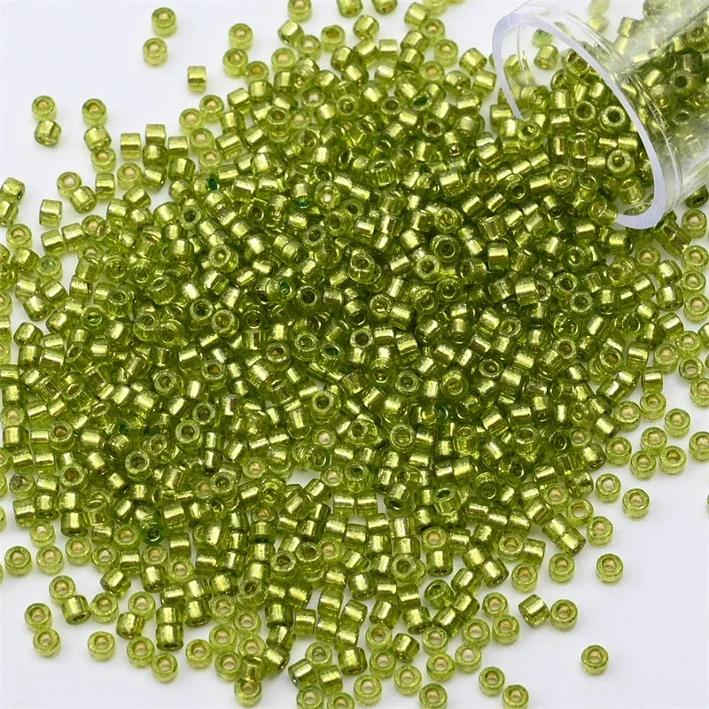 2mm Silver Colour Inside Mini, Beads Glass Craft Beads For DIY Art Craft