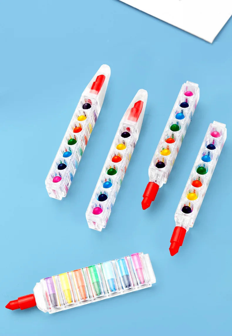 1Pcs 8 color Crayons Creative , Oil Pastel Colored Pencil