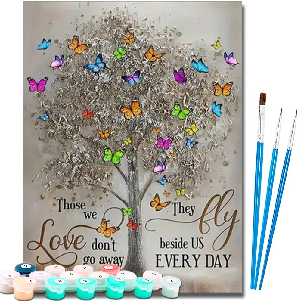 Tree Diy Art Paint By Numbers