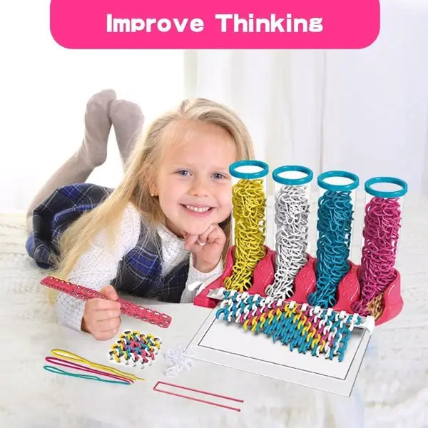 DIY Toys Puzzle Creative Ribbon Woven Hand Ropes
