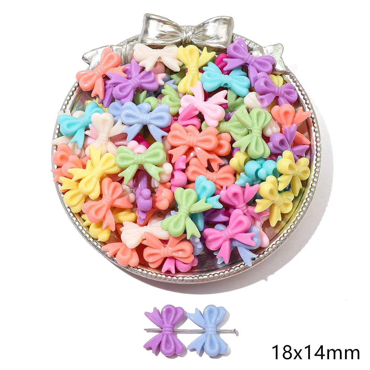 About 20-200Pcs acrylic solid colored beads, butterflies, pentagonal stars, love beads
