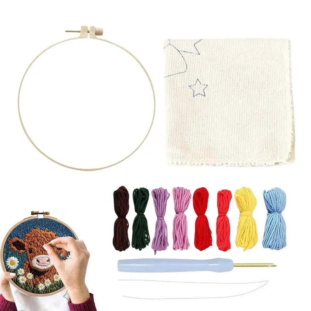Punch Needle Embroidery Starters Kit Punch Needle Kit