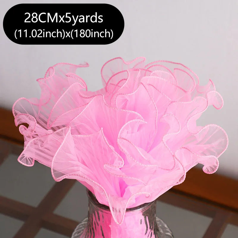 5Yards Bouquet Wrapping , Florist Packaging Lace Mesh