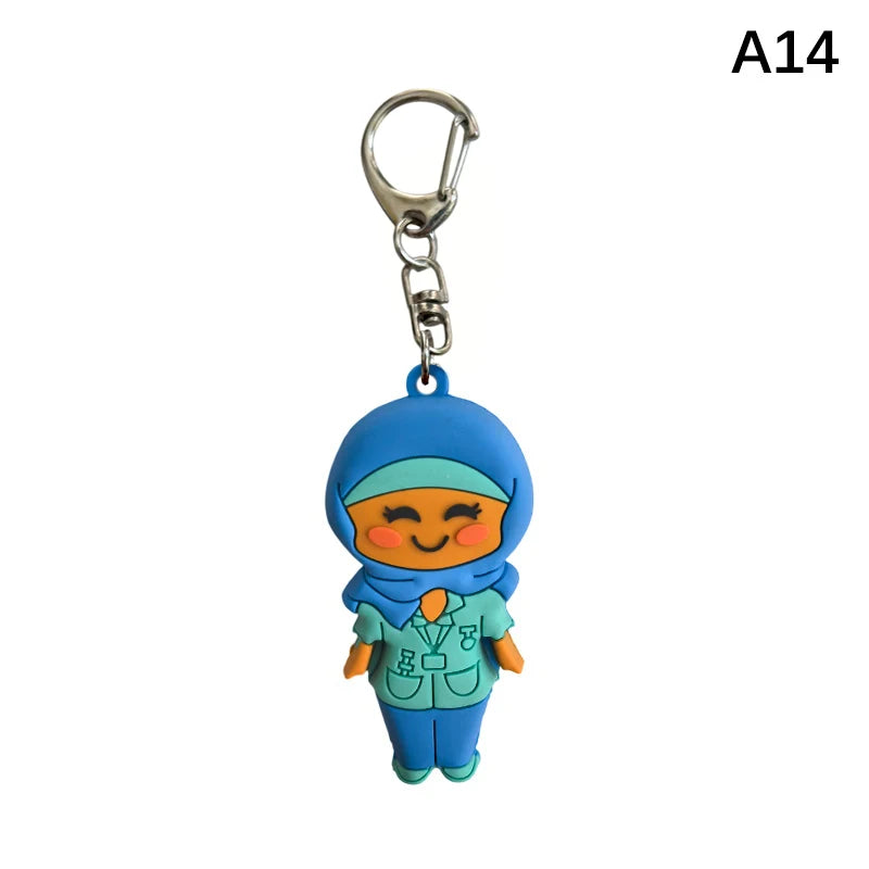 1PCS PVC Ampoule Bottle Opener Keychain Syringe-Shaped Cutter Nurse Doctor Aid Medication Vial Breaker Tool