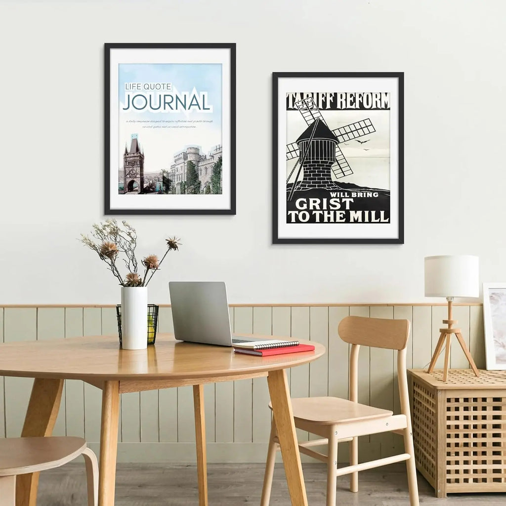 18x24 Picture Frame 3 Pack, Black Poster Frame with Mat for 16x20 or 18x24 Photos