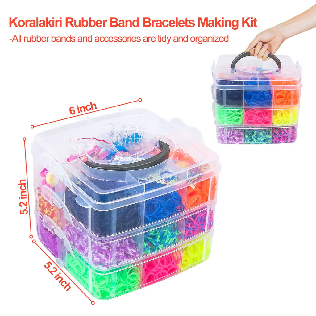 4500+ Rubber Band Bracelet Making Kit, Friendship Bracelets Making Kit Gifts