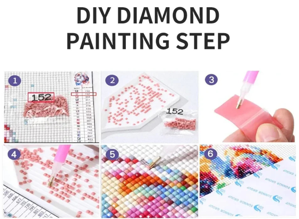 Diamond Painting Kits , Moon Night Cherry Blossom 5D Diamond Art Kits