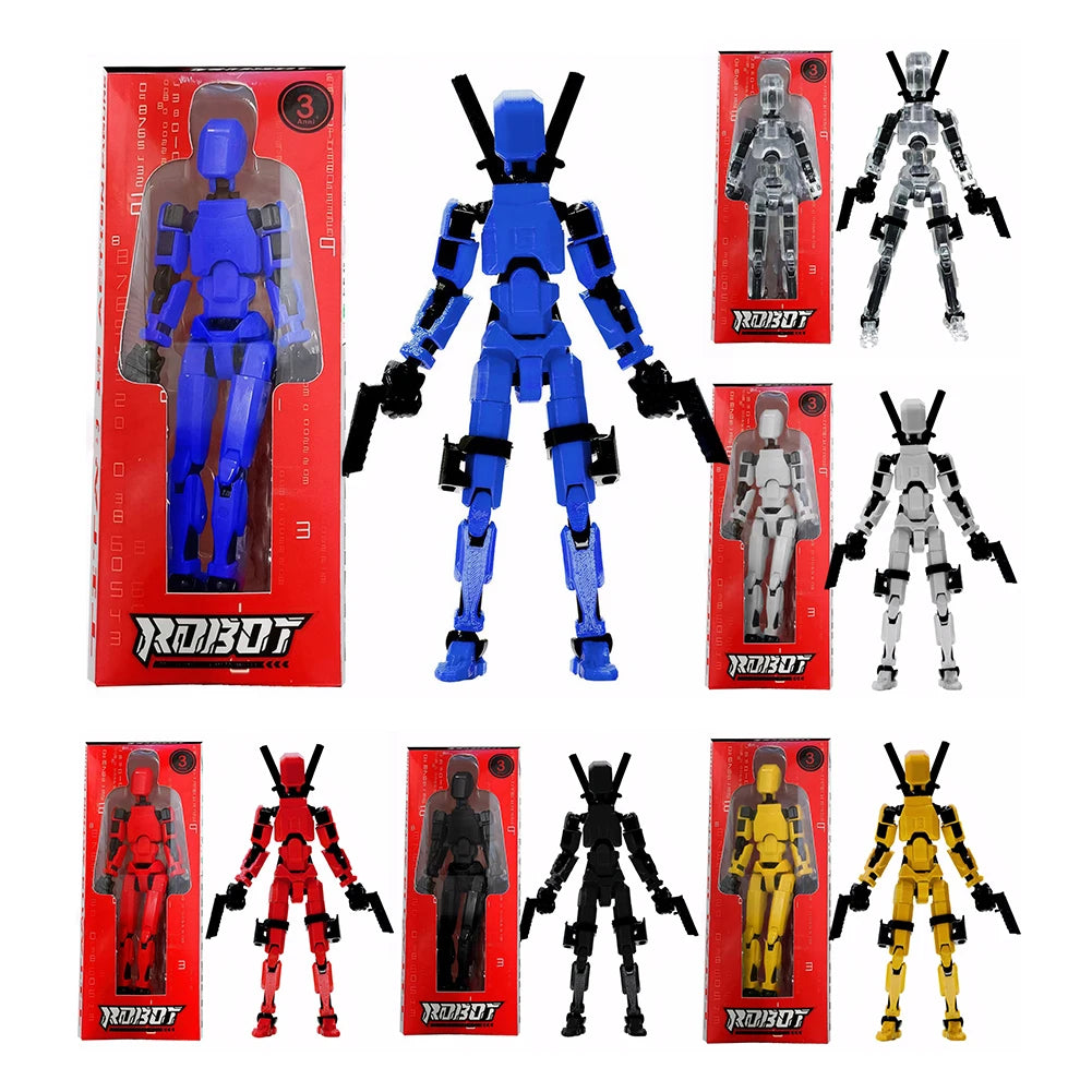 3D Printed Action Figure Multi-Jointed Action Figures Assembly