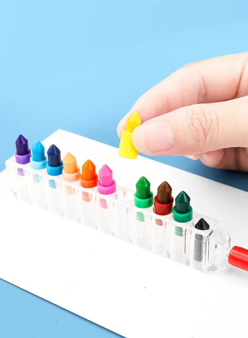 1Pcs 8 color Crayons Creative , Oil Pastel Colored Pencil