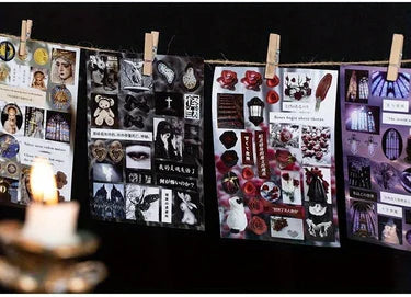 80pcs Vintage Die-Cut Sticker BookJunk Journals & DIY Crafting