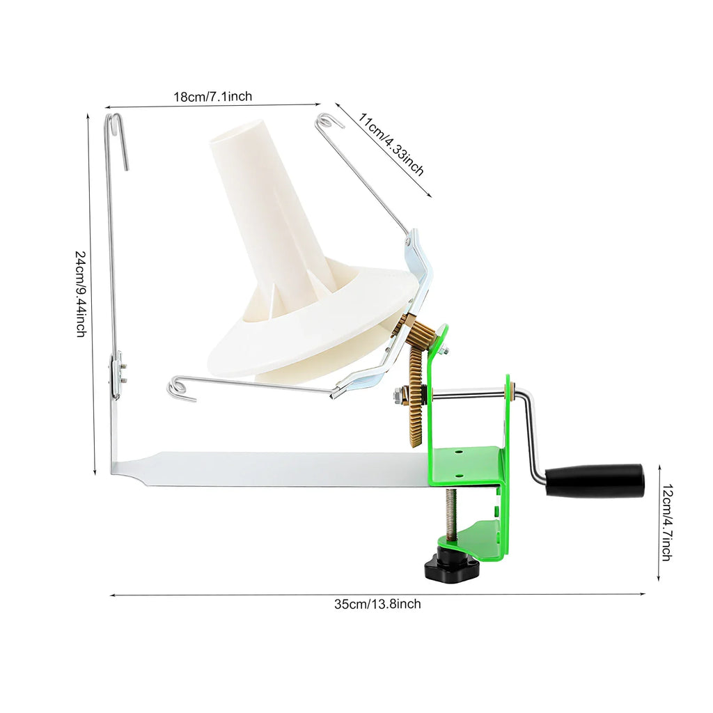 Large Capacity Yarn Winder, Hand Operated Yarn Baller
