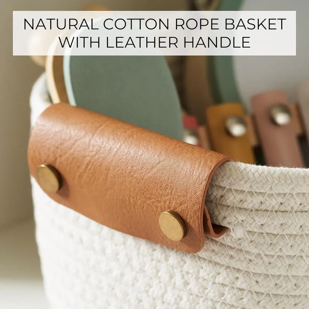 Beautiful Storage Basket Set of 5 -great for storning craft materals yarn and crochet and knitting needles.