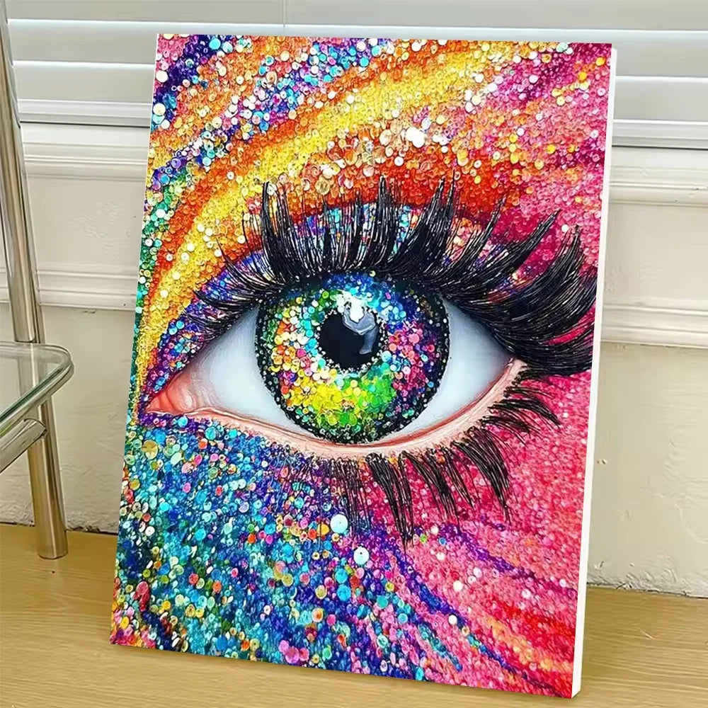 Colorful Eye Paint By Numbers For Adult