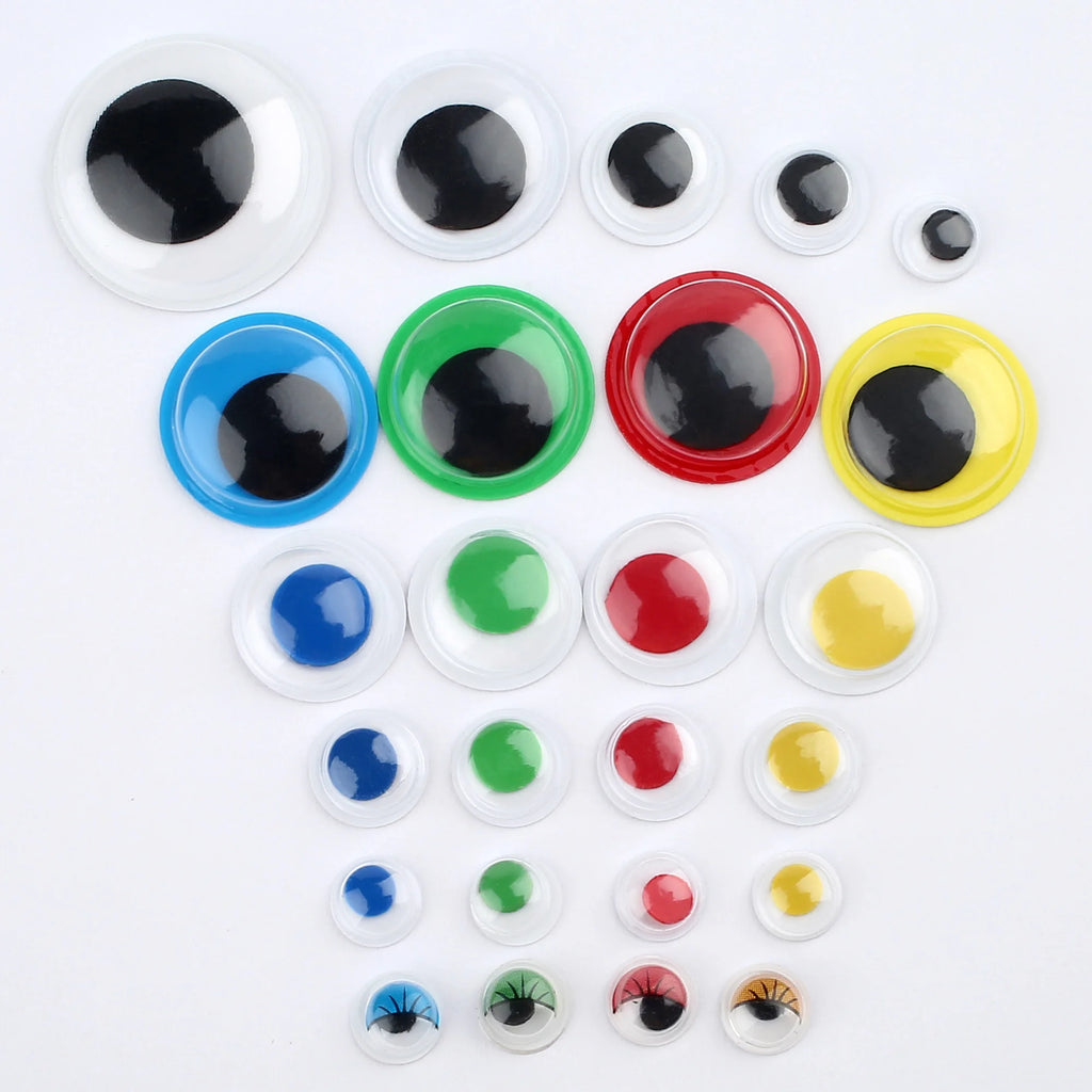 1100pcs Self-adhesive Googly Wiggle Eyes for DIY