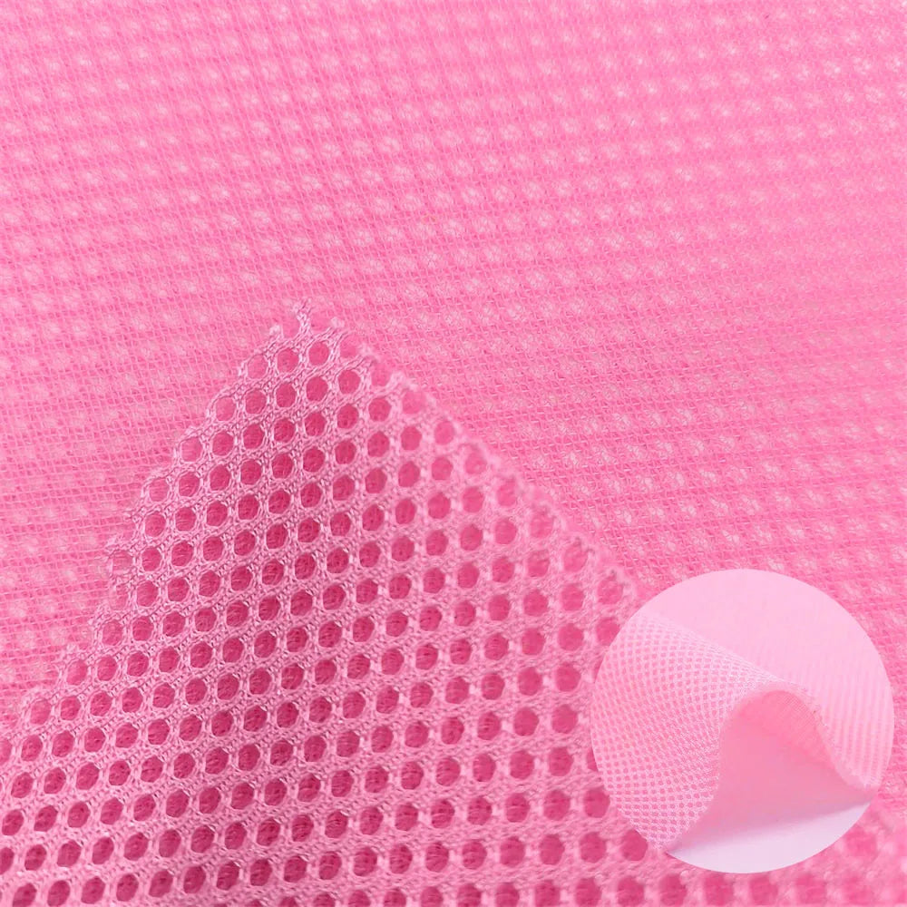 Breathable 3D Mesh Fabric Air Layer Solid Color