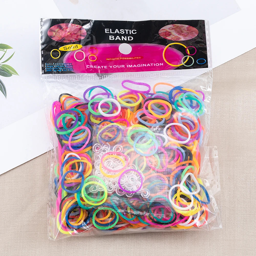 Bracelet Making Kit with Crochet Hook DIY Rubber Band Woven Bracelet