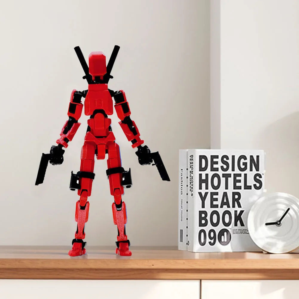 3D Printed Action Figure Multi-Jointed Action Figures Assembly