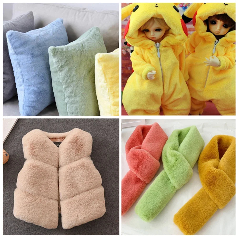 Plush Encryption Thickening fabric solid Solf Atrtificial