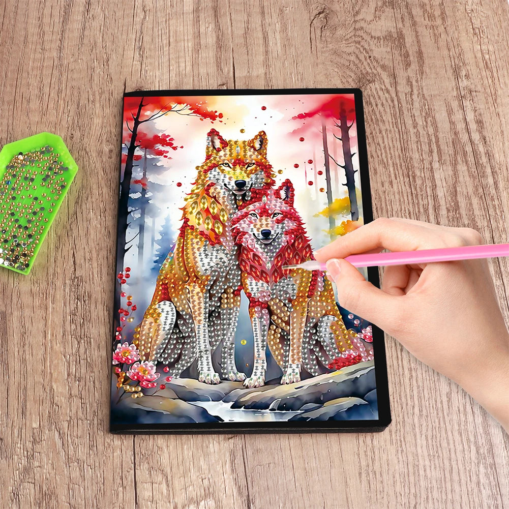 New 50-Page A5 Size 5D DIY Diamond Art Painting Notebook Kit