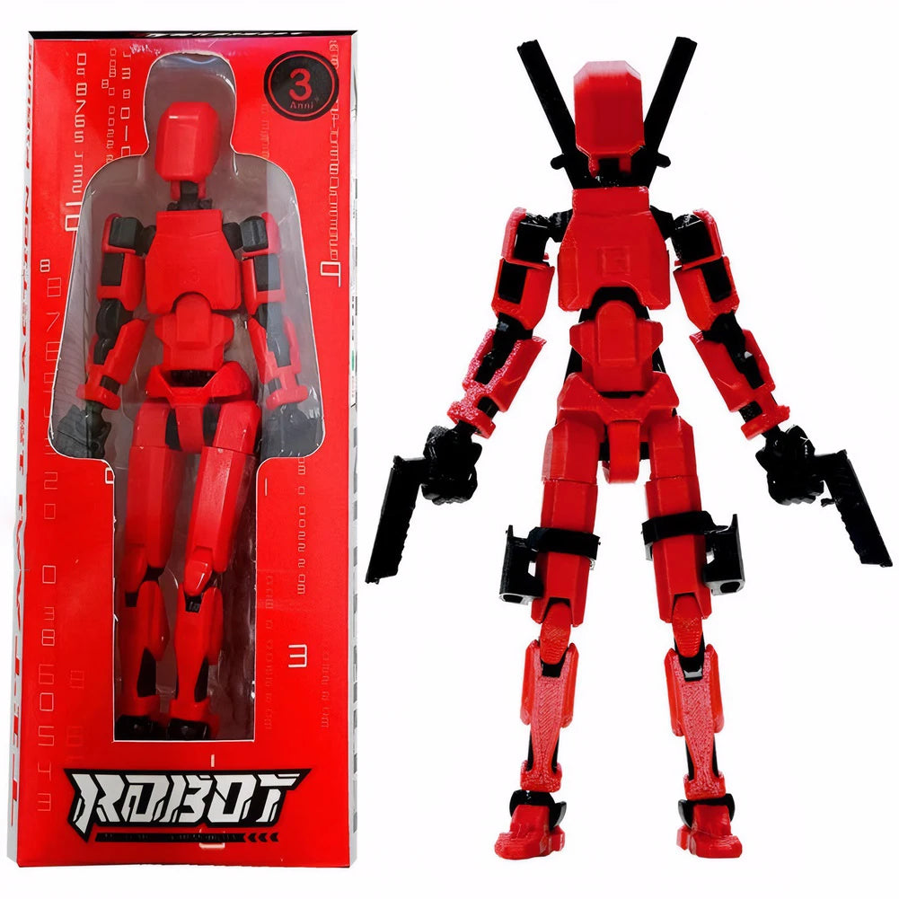 3D Printed Action Figure Multi-Jointed Action Figures Assembly