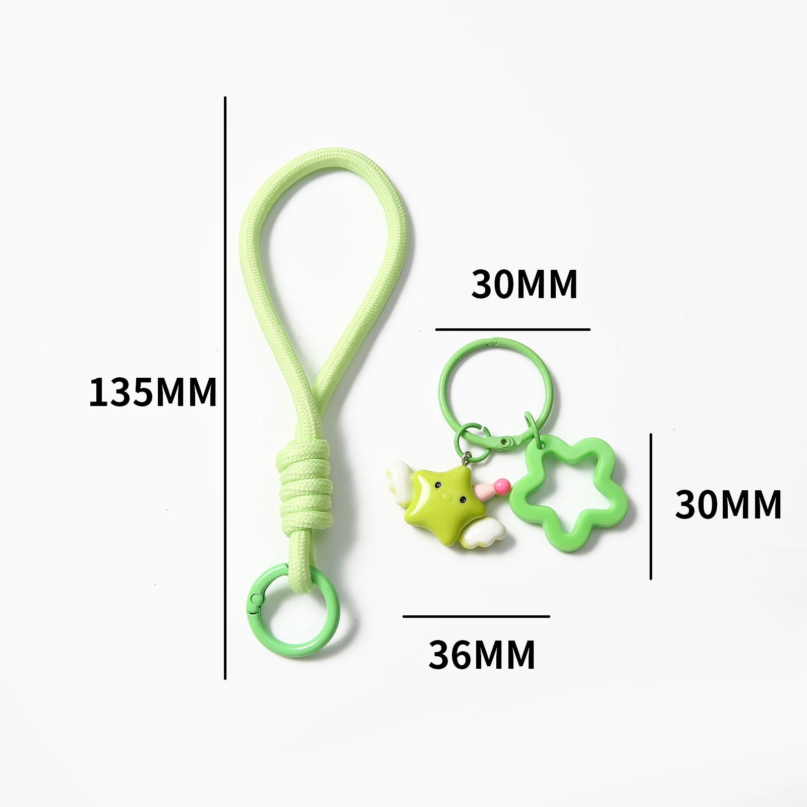 1pcs Multicolor Star Keyring Lobster Clasp Hooks, Jewelry DIY